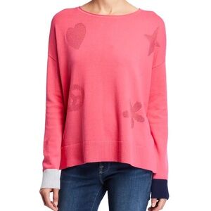 Lisa Todd Pink Cotton Pull Over Sweater-Lg
